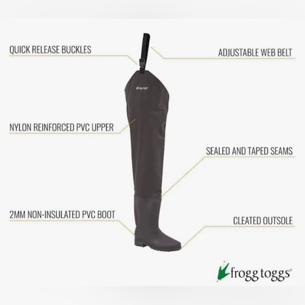 Men's Brown PVC Rain Boots